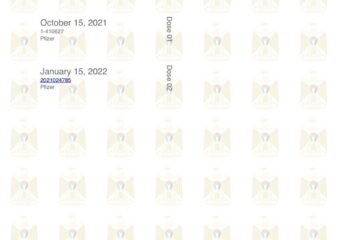 Сертификат о вакцинации Pfizer